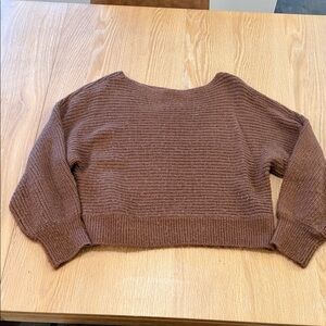 Abercrombie & Fitch Chocolate Brown Crew Neck Sweater